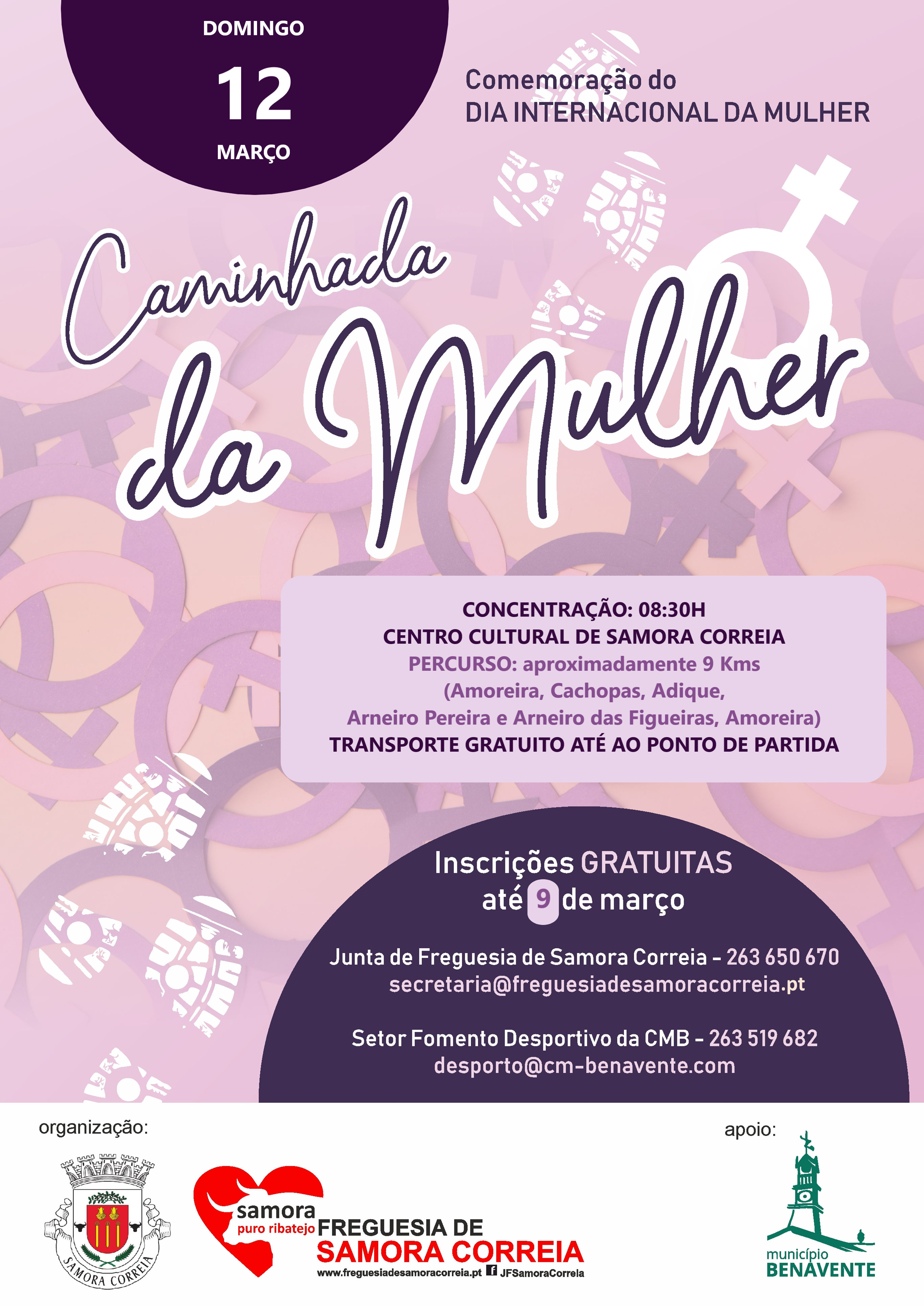 Imagem Comemoração do dia Internacional da Mulher - Caminhada da Mulher