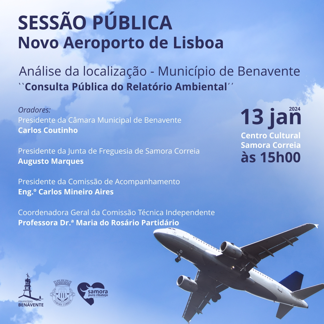 Imagem Sessão Pública - Novo Aeroporto de Lisboa