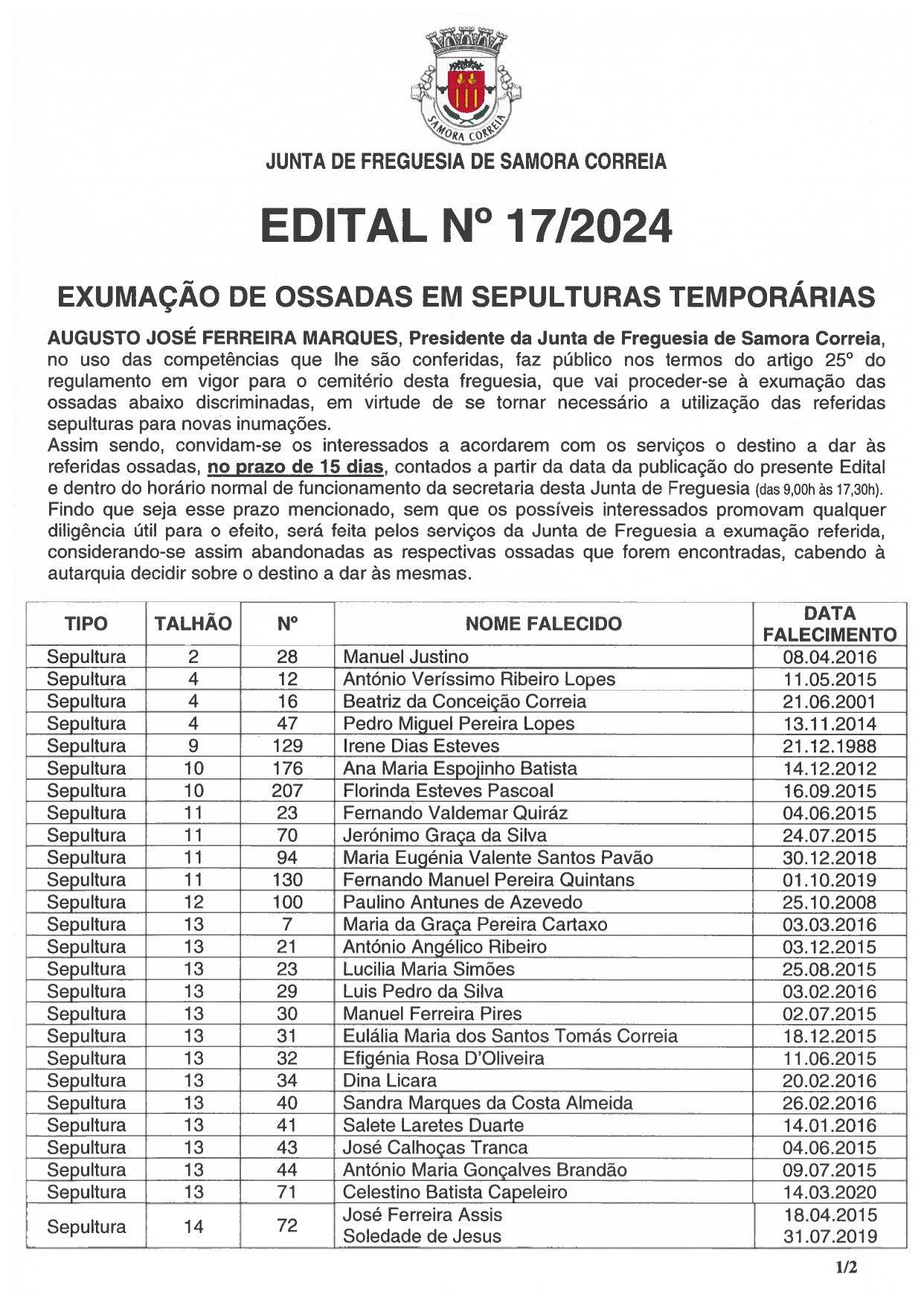 Imagem Edital Nº 17/2024 - Reunião Pública do Executivo