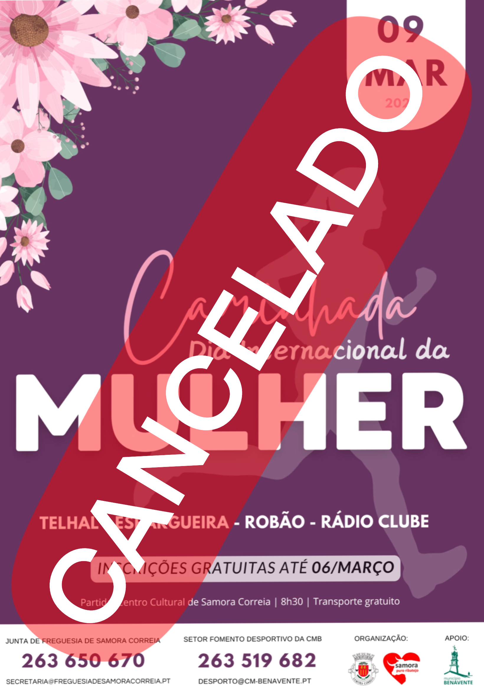 Imagem Caminhada Dia Internacional da Mulher - Cancelado