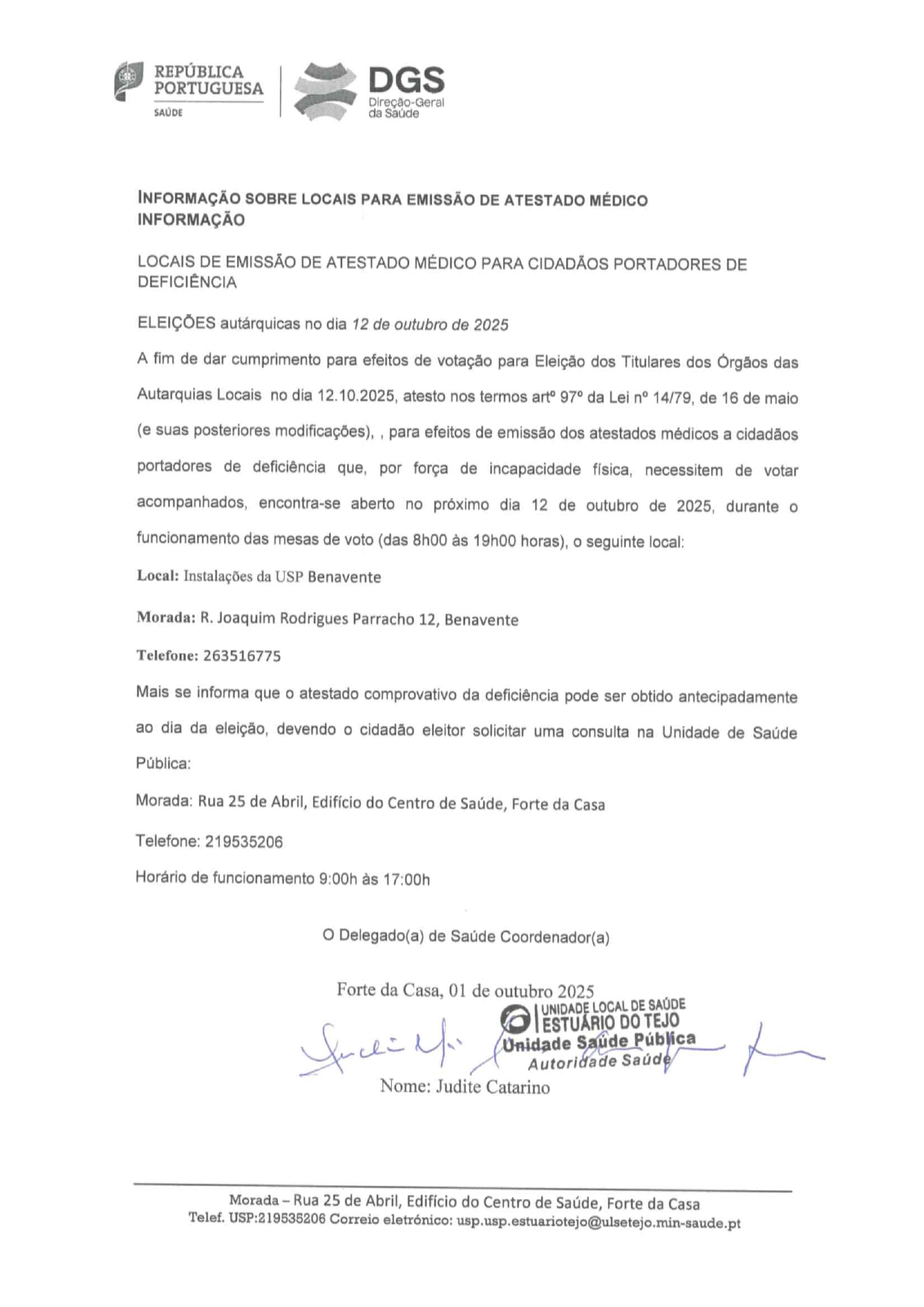 Imagem Eleições Autárquicas 2025 - Informação