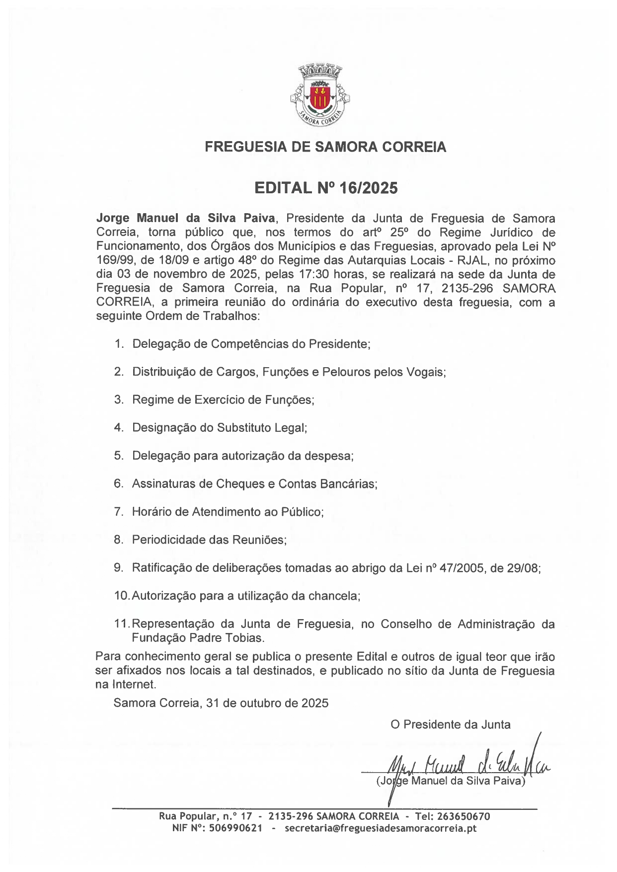 Imagem Edital Nº 16/2025