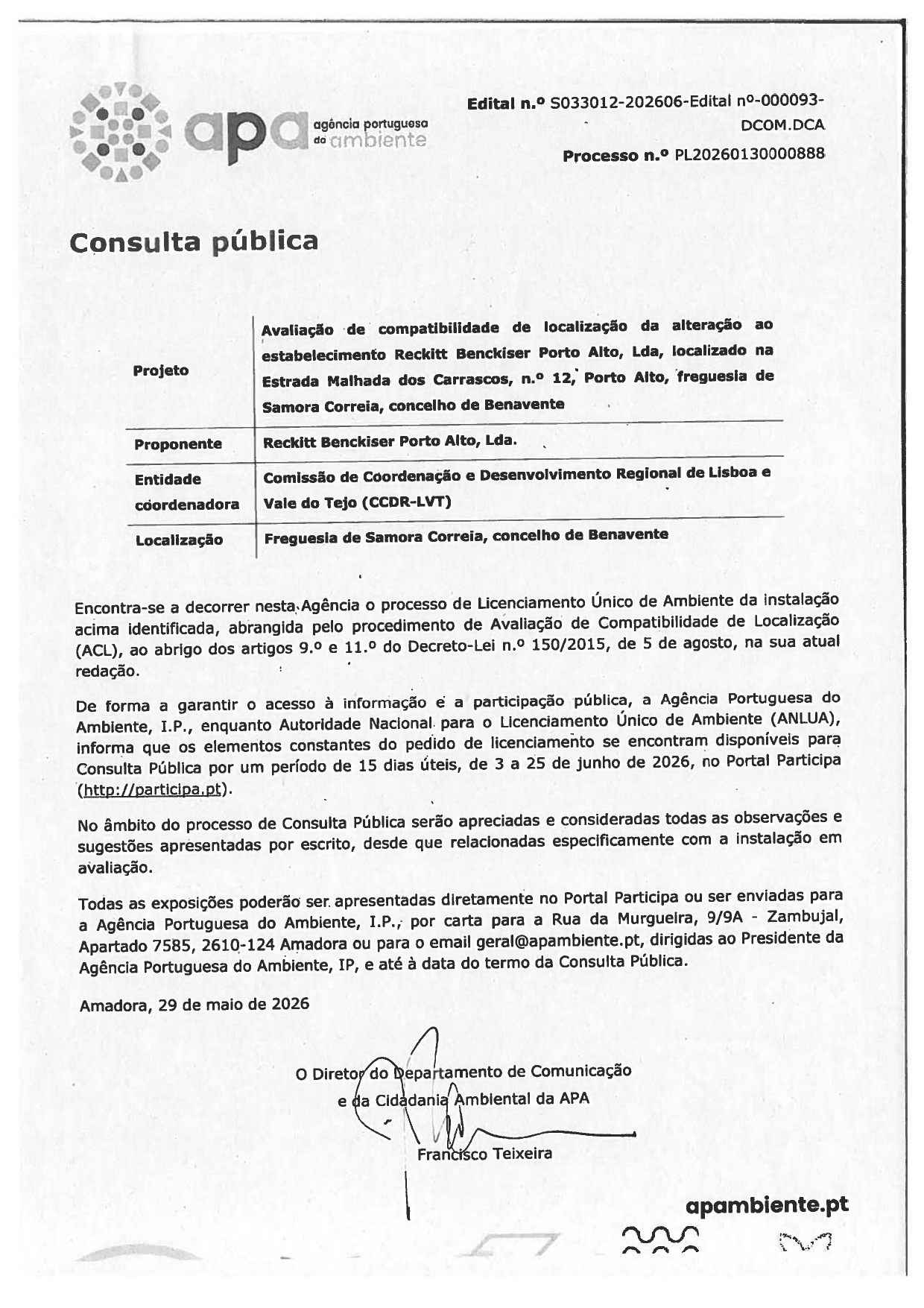 Imagem Consulta Pública - Avaliação de Compatibilidade