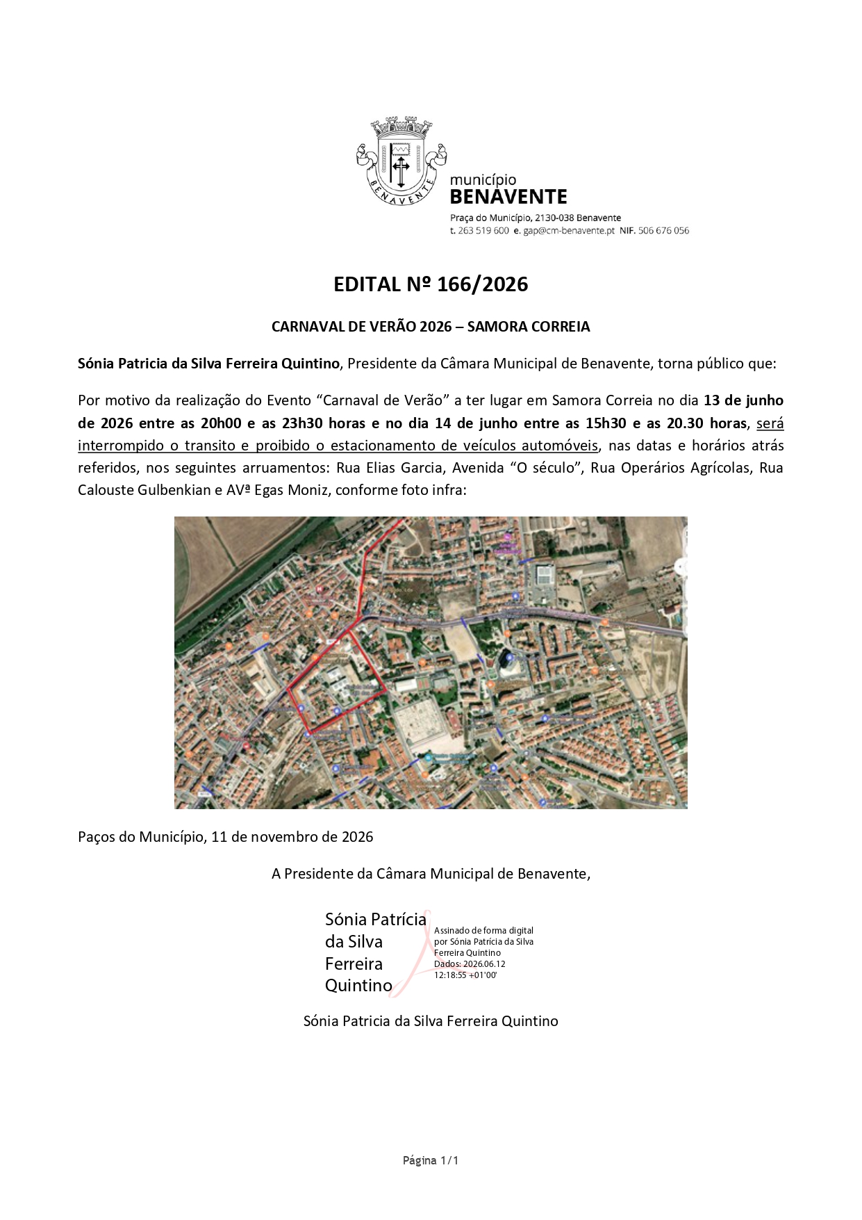 Imagem Edital Nº 166/2026 - CMB - Carnaval de Verão 2026