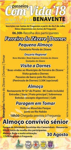 Imagem Passeios com Vida - 2018